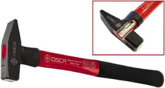 Osca - Machinist's Double Face Hammer - 14" OAL, 14" Long Aluminum Handle with Rubber Grip, 1.42" Face Diam - Exact Tool & Supply