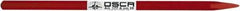 Osca - 10" OAL x 13/32" Blade Width Electrician's Chisel - Chrome Vanadium Steel Handle - Exact Tool & Supply