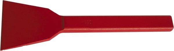 Osca - 9" OAL x 2" Blade Width Brick Chisel - Forged Steel Handle - Exact Tool & Supply