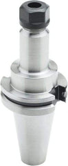 Parlec - 0.04" to 1/2" Capacity, 6.22" Projection, CAT40 Dual Contact Taper, ER20 Collet Chuck - 1/2" Shank Diam - Exact Tool & Supply