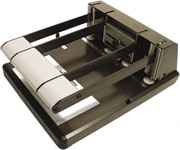 Stanley Bostitch - Paper Punches Type: 160 Sheet Adjustable Hole Punch Color: Black/Silver - Exact Tool & Supply