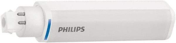 Philips - 8 Watt LED Commercial/Industrial 4 Pin Lamp - 3,000°K Color Temp, 900 Lumens, 120, 270, 347 Volts, Plug-in-Horizontal, 40,000 hr Avg Life - Exact Tool & Supply
