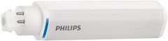 Philips - 8 Watt LED Commercial/Industrial 4 Pin Lamp - 3,000°K Color Temp, 900 Lumens, 120, 270, 347 Volts, Plug-in-Horizontal, 40,000 hr Avg Life - Exact Tool & Supply