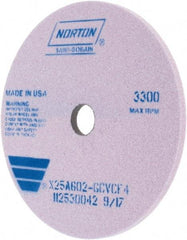 Norton - 250mm x 32mm Hole x 10mm Thick, G Hardness, 60 Grit Surface Grinding Wheel - Aluminum Oxide, Type 1 - Exact Tool & Supply