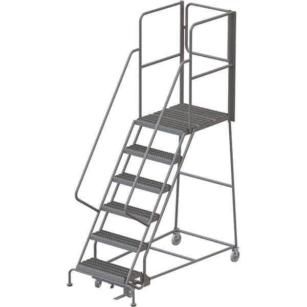 TRI-ARC - Rolling & Wall Mounted Ladders & Platforms Type: Rolling Warehouse Ladder Style: Rolling Platform Ladder - Exact Tool & Supply