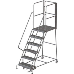TRI-ARC - Rolling & Wall Mounted Ladders & Platforms Type: Rolling Warehouse Ladder Style: Rolling Platform Ladder - Exact Tool & Supply