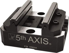 5th Axis - 125mm Jaw Width, 74mm High x 150mm Long x 125mm Wide Vise - For Use with 5 Axis Workholding Systems - Exact Tool & Supply