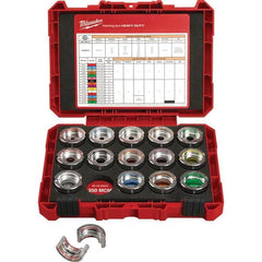 Milwaukee Tool - Crimper Dies; Tool Type: Die Set ; Size: #8-600 MCM ; Color: Metal/Black ; For Use With: Milwaukee 2679-20 ; Crimp Dimensions: 8 AWG - Exact Tool & Supply