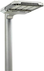 Philips - 120 Watt LED Parking Lot Light - Clear Polycarbonate Lens, Mogul Base, Arm Mount & Bracket, 347 to 480 Volts, IP66 Ingress Protection, 28" Long x 5" High x 14.9" Wide - Exact Tool & Supply