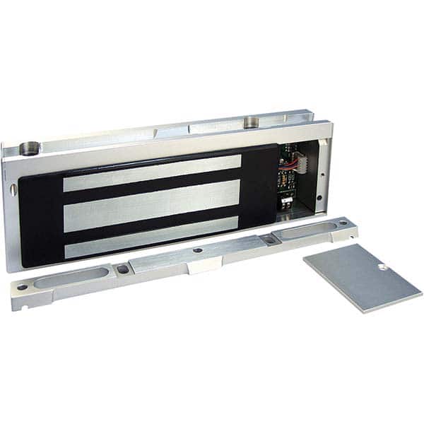 Securitron - Electromagnet Locks Average Magnetic Pull (Lb.): 1200.000 (Pounds) Length (Inch): 10-1/2 - Exact Tool & Supply