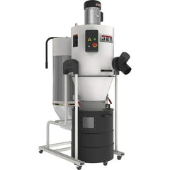 Jet - 1µm, 230 Volt Portable Dust Collector - 25-7/8" Long x 50-5/8" Deep x 72-1/4" High, 4" Connection Diam, 7,813' per min Air Flow - Exact Tool & Supply