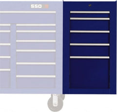 Proto - 5 Drawer Blue Side Cabinet - Exact Tool & Supply