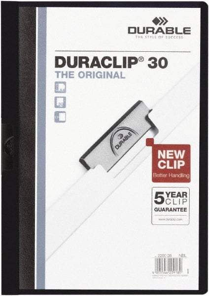 DURABLE - 11" Long x 8" Wide Report Cover - Navy Blue - Exact Tool & Supply