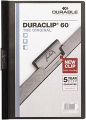 DURABLE - 11" Long x 8" Wide Report Cover - Black - Exact Tool & Supply