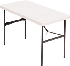 ALERA - 24" Long x 48" Wide x 29" High, Folding Table - Platinum - Exact Tool & Supply