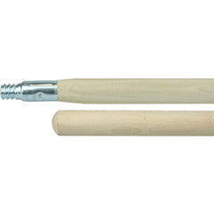 60″ Hardwood Handle, Threaded Metal Tip, 1-1/8″ Diameter - Exact Tool & Supply