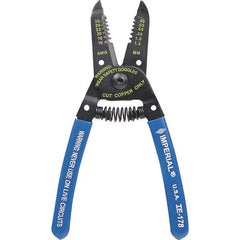 Imperial - 16 to 26 AWG Capacity Wire Stripper/Cutter - 6" OAL, Hardened Steel with Cushion Grip Handle - Exact Tool & Supply
