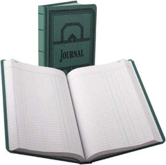 Boorum & Pease - 500 Sheet, 7-5/8 x 12-1/8", Record/Account Book - Blue - Exact Tool & Supply
