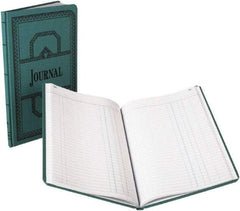Boorum & Pease - 150 Sheet, 7-5/8 x 12-1/8", Record/Account Book - Blue - Exact Tool & Supply