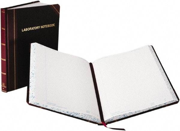 Boorum & Pease - 150 Sheet, 8-1/8 x 10-3/8", Composition Book - Black & Red - Exact Tool & Supply