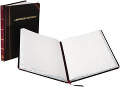 Boorum & Pease - 150 Sheet, 8-1/8 x 10-3/8", Composition Book - Black & Red - Exact Tool & Supply