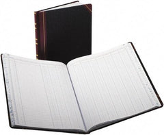 Boorum & Pease - 150 Sheet, 10-1/8 x 12-1/4", Record/Account Book - Black & Red - Exact Tool & Supply