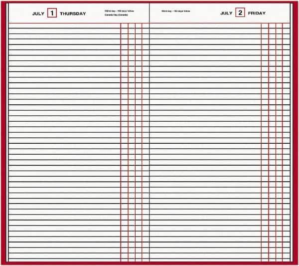 AT-A-GLANCE - 210 Sheet, 7-11/16 x 12-1/8", Composition Book - Red - Exact Tool & Supply