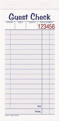 Adams Business Forms - 50 Sheet, 6-7/8 x 3-3/8", Guest Book - White & Canary - Exact Tool & Supply