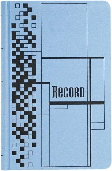 Adams Business Forms - 500 Sheet, 7-5/8 x 12-1/8", Record/Account Book - Blue - Exact Tool & Supply
