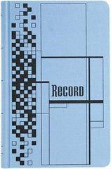 Adams Business Forms - 500 Sheet, 7-5/8 x 12-1/8", Record/Account Book - Blue - Exact Tool & Supply