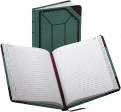 Boorum & Pease - 300 Sheet, 7-5/8 x 9-5/8", Record/Account Book - Blue & Red - Exact Tool & Supply