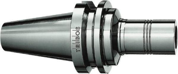 Schunk - BT40 Taper Shank 16mm Hole End Mill Holder/Adapter - 63/64" Nose Diam, 85mm Projection, Through Coolant - Exact Tool & Supply