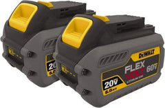 DeWALT - 60 Volt Lithium-Ion Power Tool Battery - 6 Ahr Capacity, 2 hr Charge Time, Series 20/60 FLEXVOLT - Exact Tool & Supply