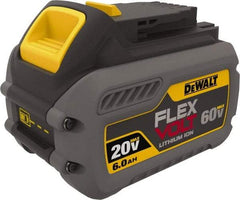 DeWALT - 60 Volt Lithium-Ion Power Tool Battery - 6 Ahr Capacity, 2 hr Charge Time, Series 20/60 FLEXVOLT - Exact Tool & Supply