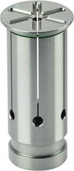 Schunk - 12mm ID x 3/4" OD, 24mm Head Diam, Slotted Hydraulic Chuck Sleeve - Steel, 2" Length Under Head - Exact Tool & Supply