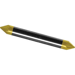 Made in USA - 6mm Cut Diam, 0.2362" Shank Diam, Cone Head Diamond Cut Burr - Carbide, 4mm LOC, 50mm OAL - Exact Tool & Supply