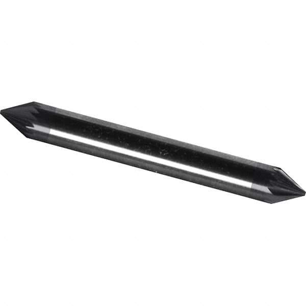 Made in USA - 6mm Cut Diam, 0.2362" Shank Diam, Cone Head Double Cut Burr - Carbide, 4mm LOC, 50mm OAL - Exact Tool & Supply