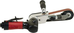 Chicago Pneumatic - 1 x 18 Inch, 22,000 RPM Air Belt Sander - 0.75 Hp, 1/4 Inch Inlet, 7.95 CFM Air Consumption, Rear Exhaust - Exact Tool & Supply