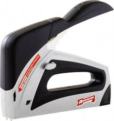 Arrow - Manual Staple Gun - 150 Lb Capacity, Gray & Black, Aluminum Body - Exact Tool & Supply