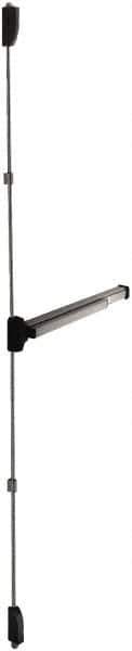 Falcon - Nonhanded, Surface Vertical Rod - Aluminum Finish, 30 to 36" Door Width, Grade 1 - Exact Tool & Supply