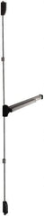 Falcon - Nonhanded, Surface Vertical Rod - Aluminum Finish, 30 to 36" Door Width, Grade 1 - Exact Tool & Supply