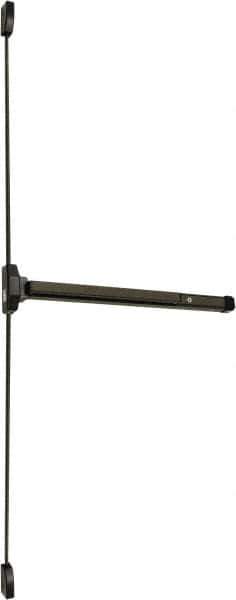 Falcon - Nonhanded, Surface Vertical Rod - Duronodic Finish, 30 to 36" Door Width, Grade 1 - Exact Tool & Supply