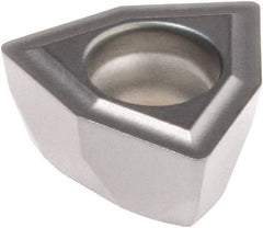 Kennametal - DFT070408 GD Grade KCU40 Carbide Indexable Drill Insert - TiN/TiAlN Finish, Trigon, 12mm Inscribed Circle - Exact Tool & Supply