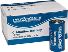 PRO-SAFE - Size C, Alkaline, Standard Battery - 1.5 Volts, Flat Terminal, LR14 - Exact Tool & Supply