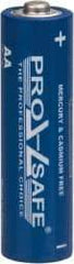PRO-SAFE - Size AA, Alkaline, Standard Battery - 1.5 Volts, Flat Terminal, LR6 - Exact Tool & Supply