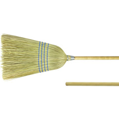 Light Industrial Upright Broom, Corn and Fiber Fill, 57″ Overall Length - Exact Tool & Supply