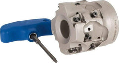 Iscar - 12 Inserts, 2-1/2" Cut Diam, 1" Arbor Diam, 1.41" Max Depth of Cut, Indexable Square-Shoulder Face Mill - 0/90° Lead Angle, 2.362" High, T490 LN.. 1306 Insert Compatibility, Through Coolant, Series Helitang - Exact Tool & Supply