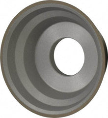 Norton - 3-3/4" Diam, 1-1/4" Hole Size, 1-1/2" Overall Thickness, 320 Grit, Type 11 Tool & Cutter Grinding Wheel - Extra Fine Grade, Diamond, R Hardness, Resinoid Bond - Exact Tool & Supply