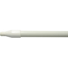 60″ Fiberglass Handle, Threaded, 1″ Diameter, White, Food Service - Exact Tool & Supply