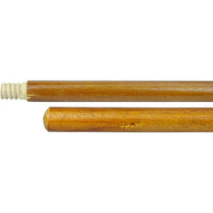 48″ Hardwood Handle, Threaded Wood Tip, 15/16″ Diameter - Exact Tool & Supply